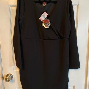 Torrid Classic Black Long Sleeve Dress